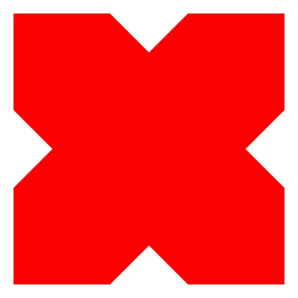 Red Sign Shape Letter Crosshair Target Mark Reticle Concept Icon Stock