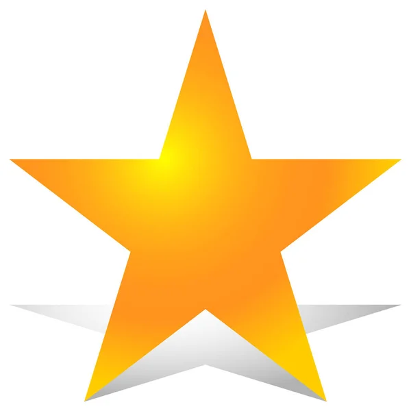 Форма Звезды Икона Звезды Награда Рейтинг Качество Иконка Концепции Приза — стоковый вектор