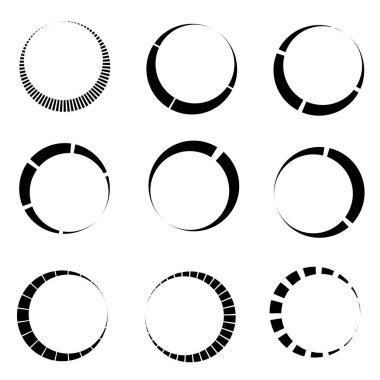 Kesik çizgiler sarmal, girdaplar ve girdaplar. Eş merkezli ve dairesel volt, sarmal vektör elementi