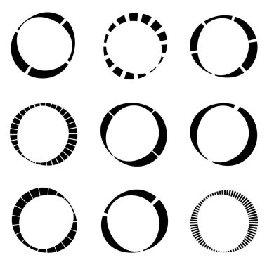 Kesik çizgiler sarmal, girdaplar ve girdaplar. Eş merkezli ve dairesel volt, sarmal vektör elementi
