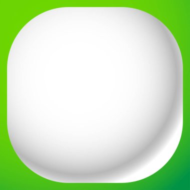 Boş, boş yuvarlak kare düğme, rozet ve pin şekli tasarım elementi