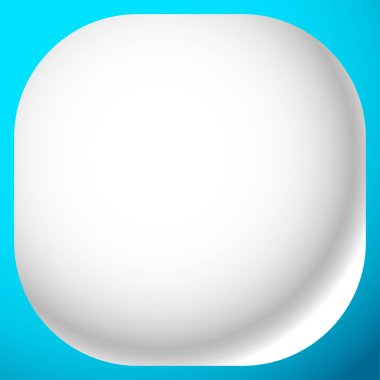 Boş, boş yuvarlak kare düğme, rozet ve pin şekli tasarım elementi