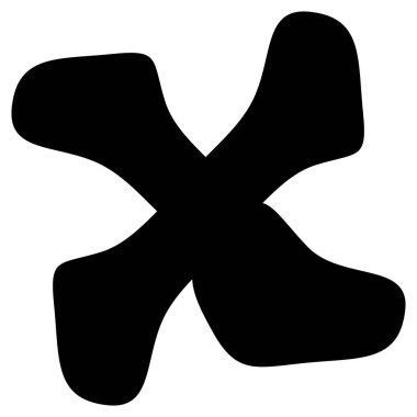 Basit dekorasyon şekilleri, elementler. Soyut motif, mandala klip- art