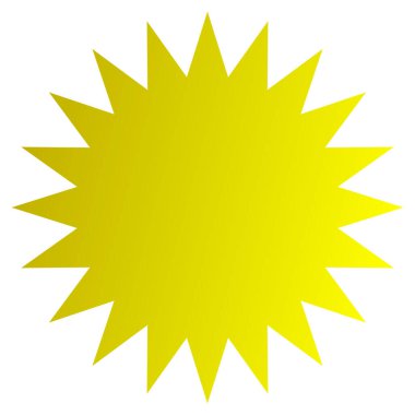 Yıldız patlaması, güneş patlaması radyal, yayılan motif, mandala klip- art vektör