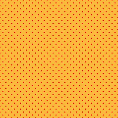 Pop sanat, çizgi roman sarı ve kırmızı noktalı, kusursuz bir şekilde tekrarlanabilir geometrik desen çiziyor. Noktacılık, noktalama ve noktalama, noktalama retro sanat illüstrasyonu
