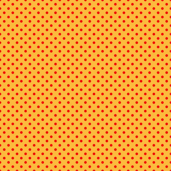 Pop sanat, çizgi roman sarı ve kırmızı noktalı, kusursuz bir şekilde tekrarlanabilir geometrik desen çiziyor. Noktacılık, noktalama ve noktalama, noktalama retro sanat illüstrasyonu