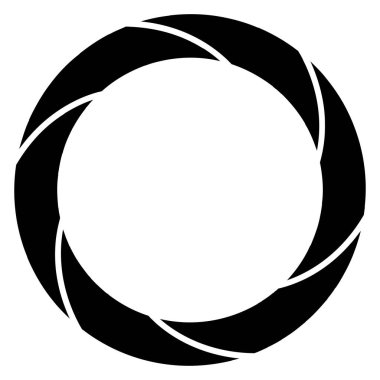 Döngüsel daire, sarmal, volta elementi. Döndürme, santrifüj ve dönme etkisiyle eş merkezli şekil. Döndürme, döndürme ve döndürme vektör illüstrasyonu