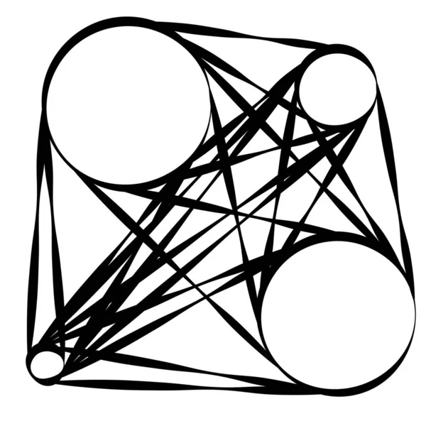 Abstrakt Motiv Mandala Form Designelement — Stock vektor