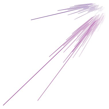 Bakış açısında radikal çizgiler. Comic FX dinamik çizgileri. Havai fişek, 3 boyutlu kaybolma çizgileri