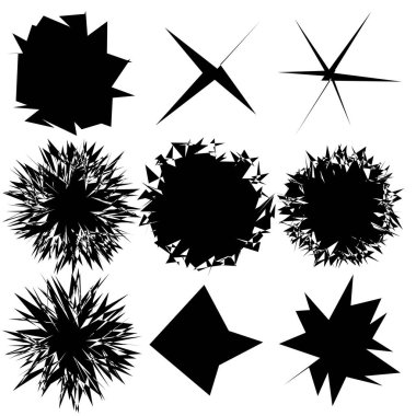 Kenarlı, geometrik rastgele amorf, biçimsiz şekil, element vektörü