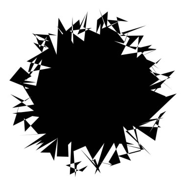 Kenarlı, geometrik rastgele amorf, biçimsiz şekil, element vektörü