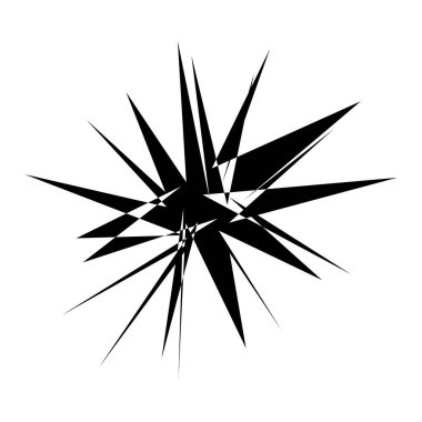 Kenarlı, geometrik rastgele amorf, biçimsiz şekil, element vektörü