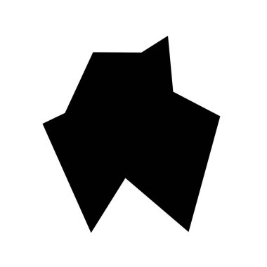 Kenarlı, geometrik rastgele amorf, biçimsiz şekil, element vektörü