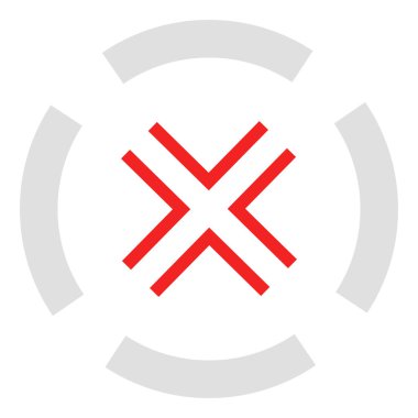 Çapraz saç, reticle, hedef simge, sembol ve logo. Doğruluk, hassasiyet, odaklanma konsepti çizimi