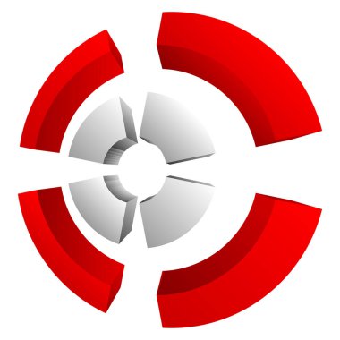 Çapraz saç, reticle, hedef simge, sembol ve logo. Doğruluk, hassasiyet, odaklanma konsepti çizimi