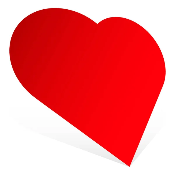 Forma Del Corazón Como Afecto Amor Icono Cariño Logotipo — Vector de stock