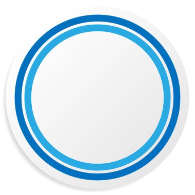 Boş ve boş daire şekli, daire tasarım elementi. Dairesel çerçeve, telif uzayı sınırı