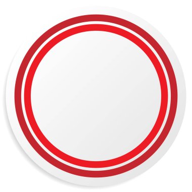 Boş ve boş daire şekli, daire tasarım elementi. Dairesel çerçeve, telif uzayı sınırı