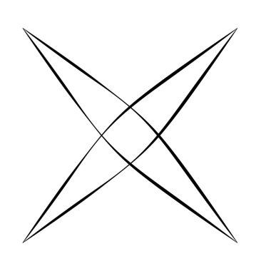 Soyut çizgi şekil seti. Yaratıcı motif, mandala tasarım ögesi 