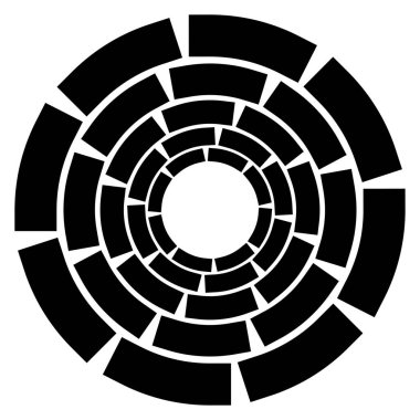 Kesik çizgiler sarmal, girdaplar ve girdaplar. Eş merkezli ve dairesel volt, sarmal vektör elementi