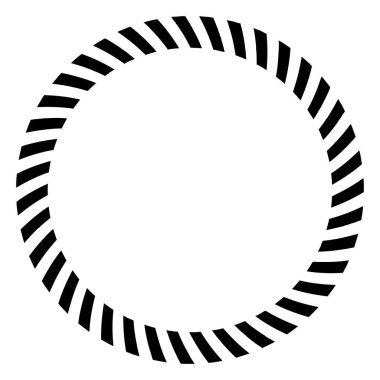 Döngüsel daire, sarmal, volta elementi. Döndürme, santrifüj ve dönme etkisiyle eş merkezli şekil. Döndürme, döndürme ve döndürme vektör illüstrasyonu