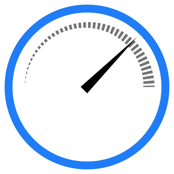 Guage Meter Niveau Indicator Icoon Kalibratie Benchmark Maattabel Grafiek Vectorillustratie — Stockvector