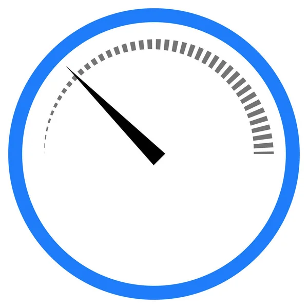 Guage Meter Füllstandsanzeige Symbol Kalibrierung Benchmark Messdiagramm Graphenvektordarstellung — Stockvektor