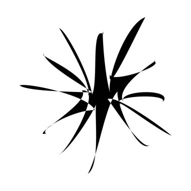 Rastgele amorf, biçimsiz şekil, element vektörü