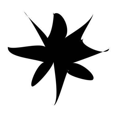 Rastgele amorf, biçimsiz şekil, element vektörü