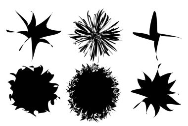 Rastgele amorf, biçimsiz şekil, element vektörü