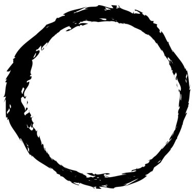 Grunge çemberi kabarcığı, lekeli vektör çizimi