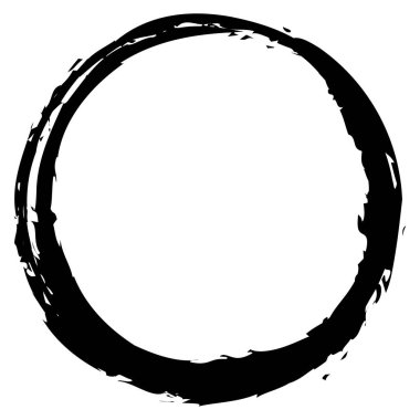 Grunge çemberi kabarcığı, lekeli vektör çizimi