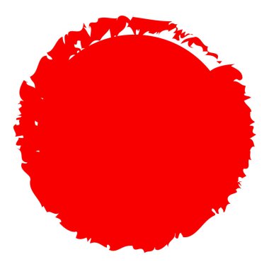 Huysuz daire damlası, lekeli vektör illüstrasyonu