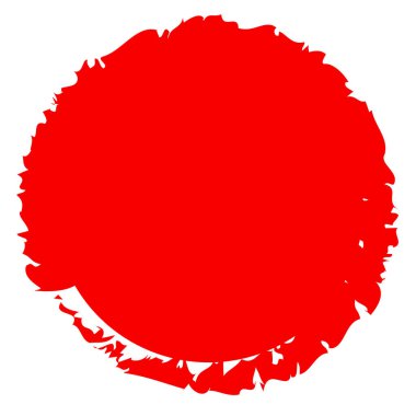 Grunge çemberi kabarcığı, lekeli vektör çizimi