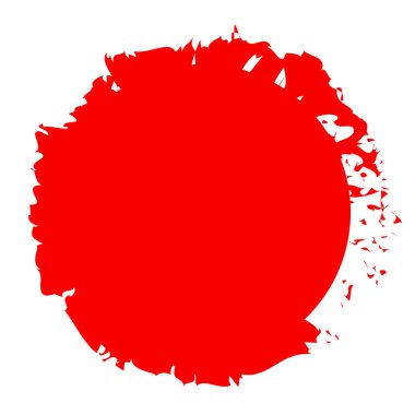 Huysuz daire damlası, lekeli vektör illüstrasyonu