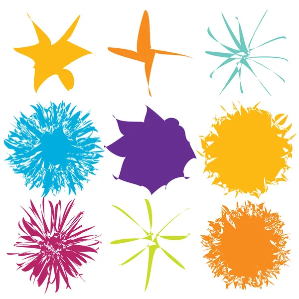 Renkli sıçramalar, vektör illüstrasyon tasarımı