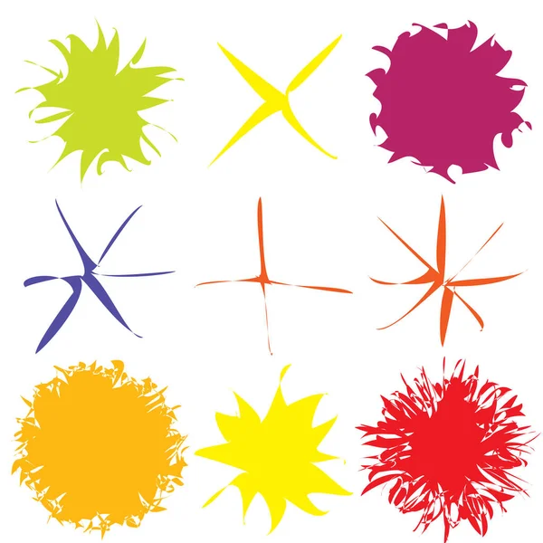 Renkli sıçramalar, vektör illüstrasyon tasarımı