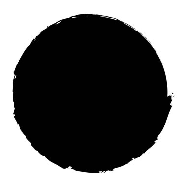 Grunge çemberi kabarcığı, lekeli vektör çizimi