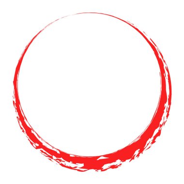Grunge çemberi kabarcığı, lekeli vektör çizimi
