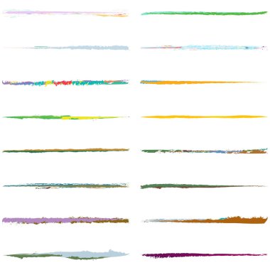 Fırça darbesi, fırça darbesi. Pis, pis, tekdüze fırça. Kesik, kesik, kesme dinamik çizgileri. Yırtık, pençe izi, yırtık etkisi