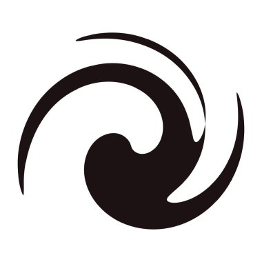 Döngüsel daire, sarmal, volta elementi. Döndürme, santrifüj ve dönme etkisiyle eş merkezli şekil. Döndürme, döndürme ve döndürme vektör illüstrasyonu