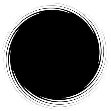 Döngüsel daire, sarmal, volta elementi. Döndürme, santrifüj ve dönme etkisiyle eş merkezli şekil. Döndürme, döndürme ve döndürme vektör illüstrasyonu