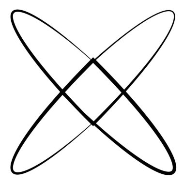 Soyut motif, mandala şekil tasarım elementleri