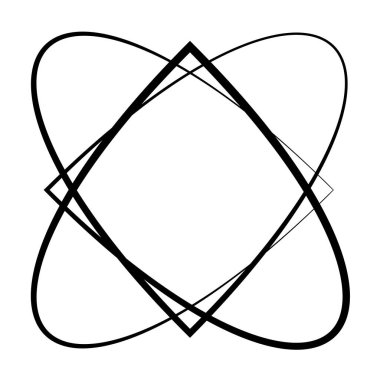 Soyut motif, mandala şekil tasarım elementleri