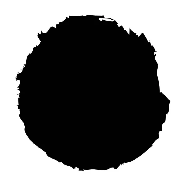 Grungy Circle Blob Fleckvektorillustration — Stockvektor