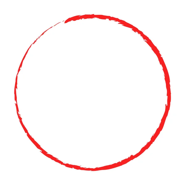 Grungy Cirkel Blob Vlek Vector Illustratie — Stockvector
