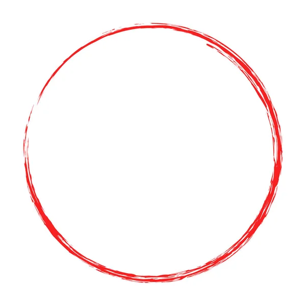 Grunge Circle Blob Blotch Vector Illustration — Stockvektor