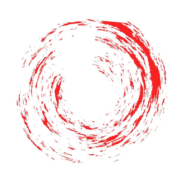 Grungy Cirkel Klump Blotch Vektor Illustration — Stock vektor