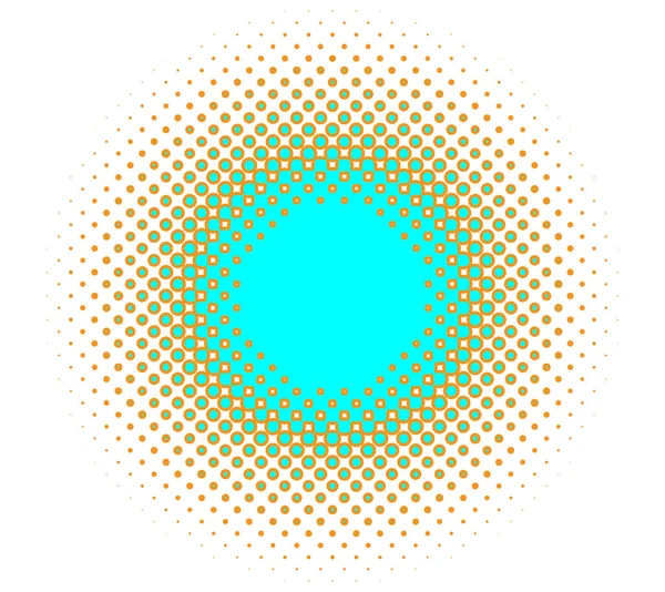 Halftone Element Stippen Cirkels Spikkels Sproeten Vector Illustratie — Stockvector