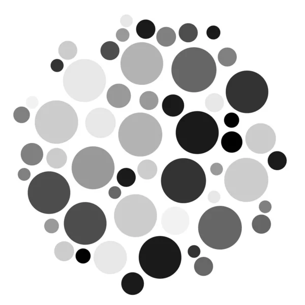 Random Dots Circles Speckles Vector Illustration Graphics Clip Art — Stock Vector